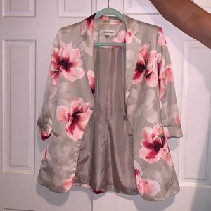 Calvin Klein Floral Suit Jacket